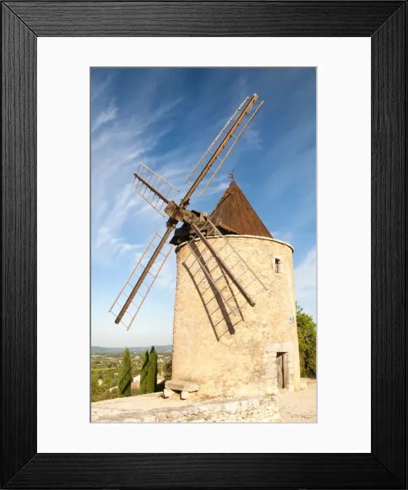 Framed Print : Windmill near Saint Saturnin-les-Apt, Provence, France Framed Print : Windmill near Saint Saturnin-les-Apt, Provence, France