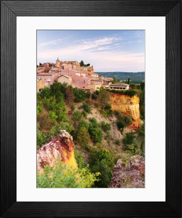 Framed Print : Village Roussillon, Provence, France Framed Print : Village Roussillon, Provence, France