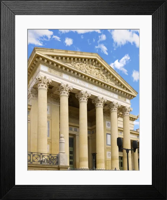 Framed Print : France, Provence, Nimes, Palais de Justice Framed Print : France, Provence, Nimes, Palais de Justice