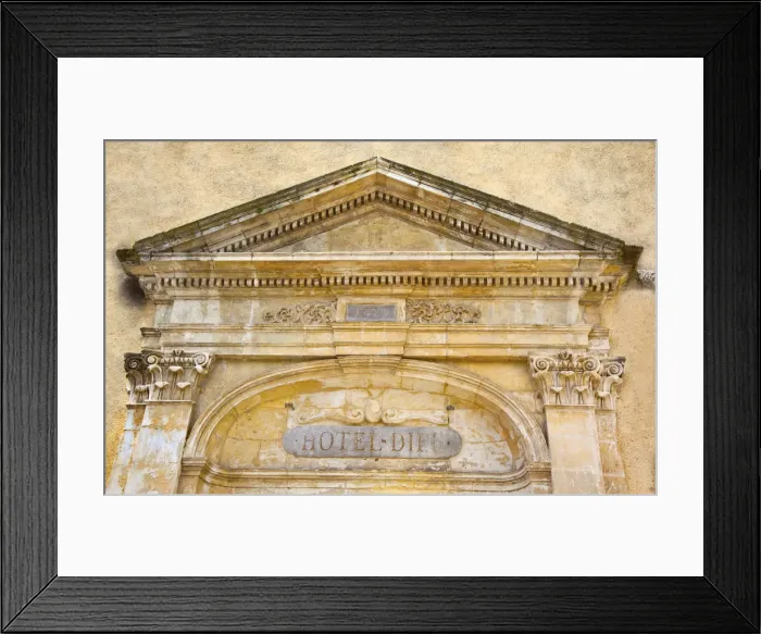 Framed Print : France, Provence, Arles, Hotel Dieu entrance Framed Print : France, Provence, Arles, Hotel Dieu entrance