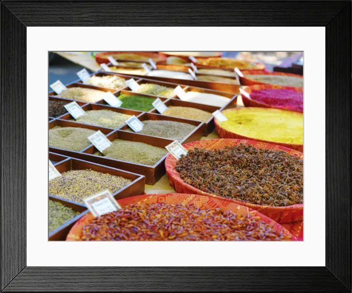 Framed Print : France, Provence, Arles, market, Herbs and spices Framed Print : France, Provence, Arles, market, Herbs and spices