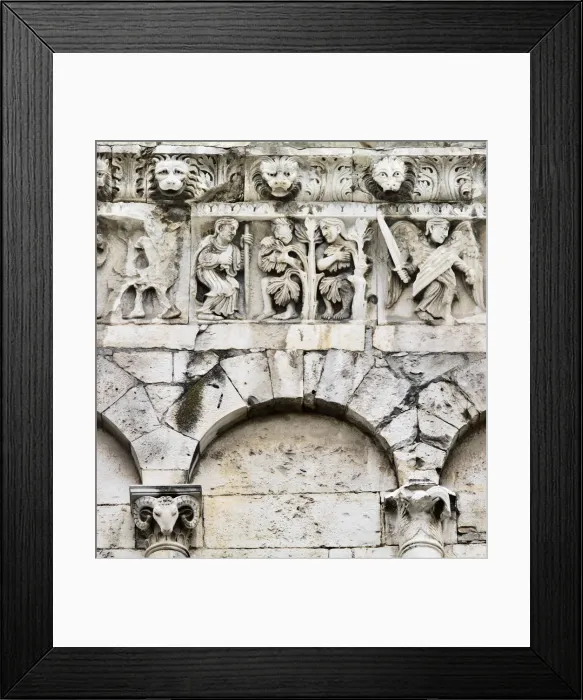 Framed Print : France, Provence, Nimes, detail of Nimes cathedral Framed Print : France, Provence, Nimes, detail of Nimes cathedral