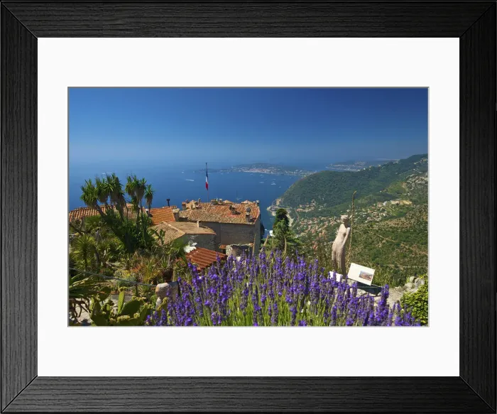 Framed Print : Jardin Exotique in Eze, Cote da'Azur, Alpes-Maritimes, Provence-Alpes-Cote d Azur Framed Print : Jardin Exotique in Eze, Cote da'Azur, Alpes-Maritimes, Provence-Alpes-Cote d Azur