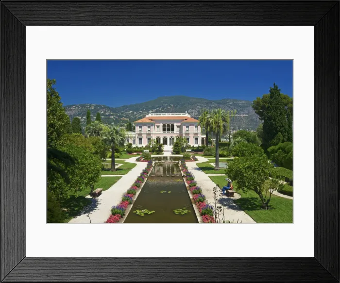 Framed Print : Villa Ephrussi de Rothschild, Cap Ferrat, Cote Azur, Alpes-Maritimes