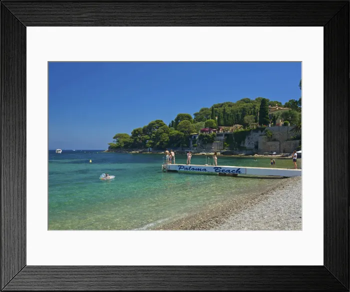 Framed Print : Paloma Beach, Saint Jean Cap Ferrat, Cote Azur, Alpes-Maritimes Framed Print : Paloma Beach, Saint Jean Cap Ferrat, Cote Azur, Alpes-Maritimes