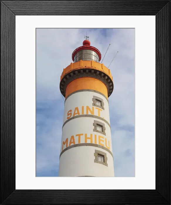 Framed Print : France, Brittany, Finistere, Pointe St. Mathieu lighthouse, close-up Framed Print : France, Brittany, Finistere, Pointe St. Mathieu lighthouse, close-up