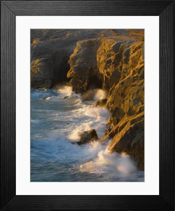 Framed Print : France, Brittany, Morbihan, Cote Sauvage, Quiberon Peninsula, Port Goulom, waves crashing Framed Print : France, Brittany, Morbihan, Cote Sauvage, Quiberon Peninsula, Port Goulom, waves crashing