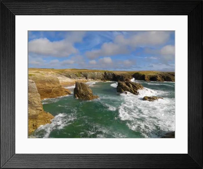 Framed Print : Brittany; coast; coastal; Europe; European; France; French; landscape; landscapes