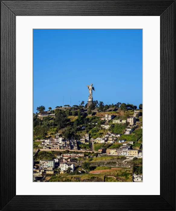 Framed Print : View towards El Panecillo, Quito, Pichincha Province, Ecuador Framed Print : View towards El Panecillo, Quito, Pichincha Province, Ecuador