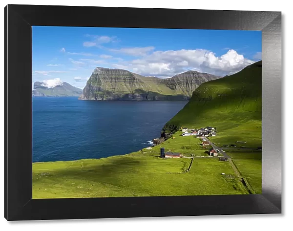 Trollanes village, Kalsoy island, Denmark, Faroe islands