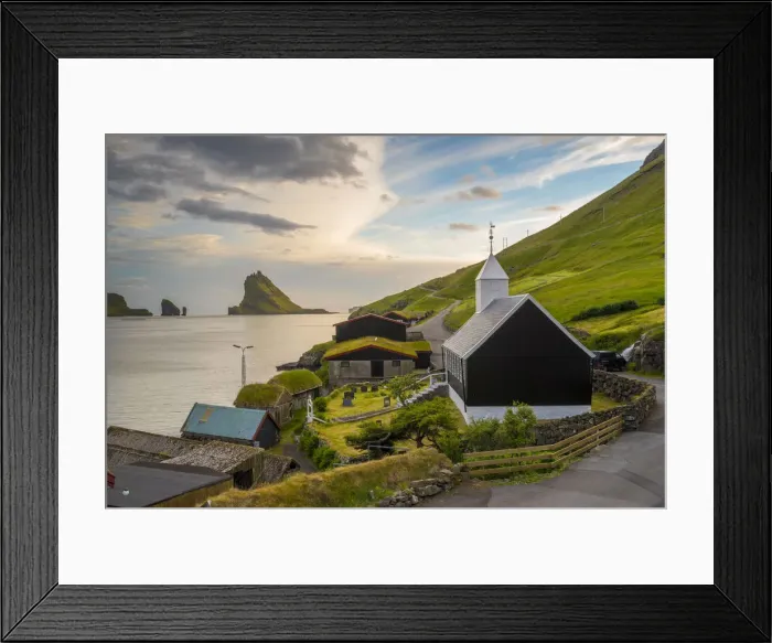 Framed Print : Bour, Vagar island, Faroe Islands, Denmark Framed Print : Bour, Vagar island, Faroe Islands, Denmark