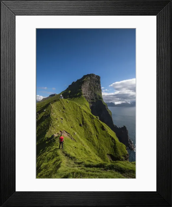 Framed Print : Kallur lighthouse, Kalsoy island, Denmark, Faroe Islands. (MR) Framed Print : Kallur lighthouse, Kalsoy island, Denmark, Faroe Islands. (MR)