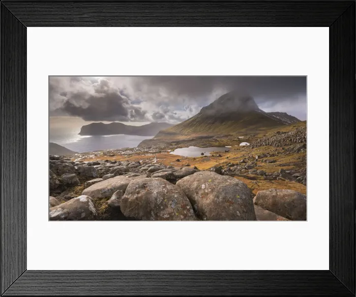 Framed Print : Skaelingur mountain on the island of Streymoy in the Faroe Islands, Denmark, Europe. Spring (April) 2016 Framed Print : Skaelingur mountain on the island of Streymoy in the Faroe Islands, Denmark, Europe. Spring (April) 2016