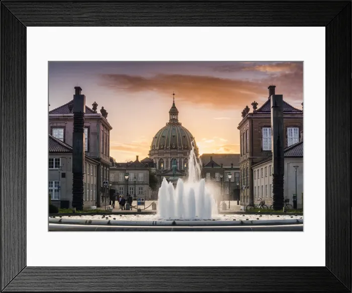 Framed Print : Copenhagen, Hovedstaden, Denmark. Frederiks Church called The Marble Framed Print : Copenhagen, Hovedstaden, Denmark. Frederiks Church called The Marble