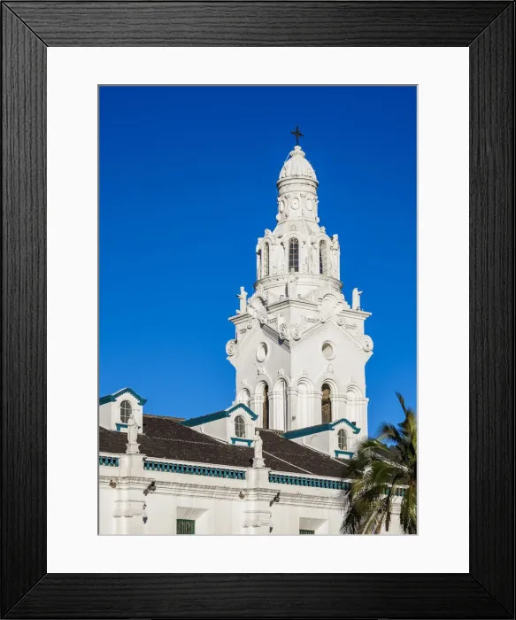 Framed Print : Metropolitan Cathedral of Quito at Independence Square or Plaza Grande, Quito, Pichincha