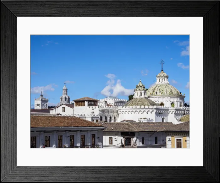 Framed Print : Domes of La Compania Church, Old Town, Quito, Pichincha Province, Ecuador Framed Print : Domes of La Compania Church, Old Town, Quito, Pichincha Province, Ecuador