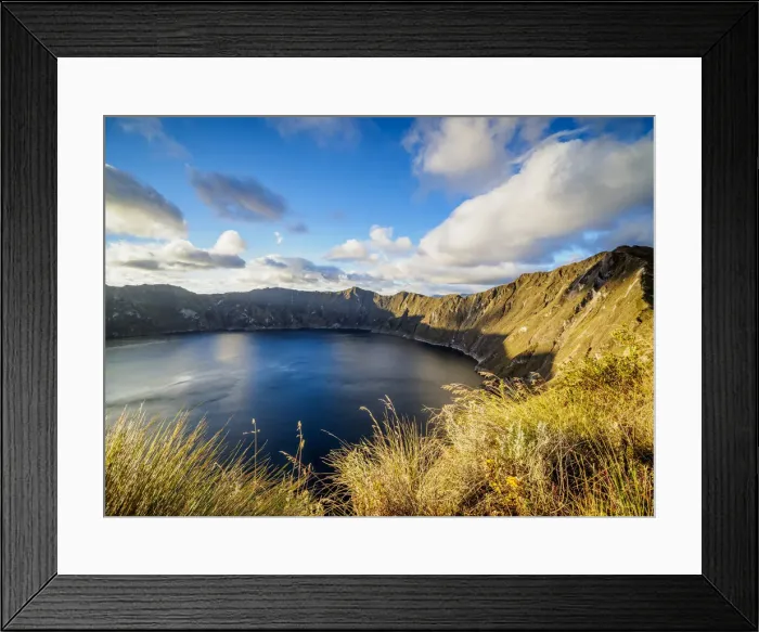 Framed Print : Lake Quilotoa, Cotopaxi Province, Ecuador Framed Print : Lake Quilotoa, Cotopaxi Province, Ecuador