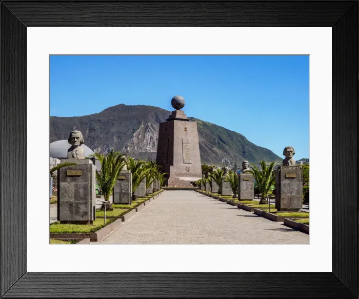 Framed Print : Monument to the Equator, Ciudad Mitad del Mundo, Middle of the World City, Pichincha Framed Print : Monument to the Equator, Ciudad Mitad del Mundo, Middle of the World City, Pichincha