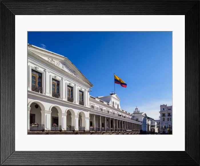 Framed Print : Carondelet Palace at Independence Square or Plaza Grande, Old Town, Quito, Pichincha Framed Print : Carondelet Palace at Independence Square or Plaza Grande, Old Town, Quito, Pichincha