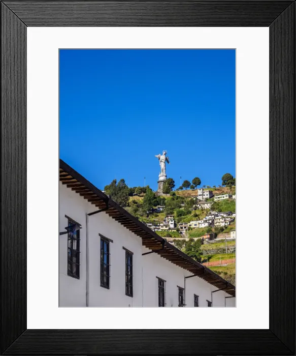 Framed Print : View towards El Panecillo, Quito, Pichincha Province, Ecuador Framed Print : View towards El Panecillo, Quito, Pichincha Province, Ecuador