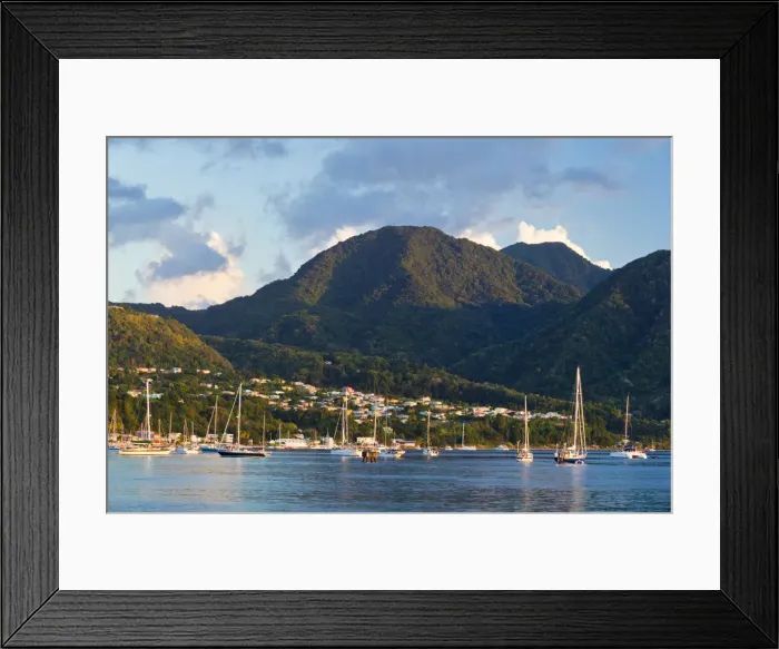 Framed Print : Dominica, Roseau. Boats near Castle Comfort Framed Print : Dominica, Roseau. Boats near Castle Comfort