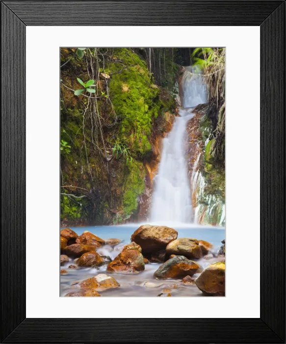 Framed Print : Dominica, Laudat. Mineral pool on the Boiling Lake hike Framed Print : Dominica, Laudat. Mineral pool on the Boiling Lake hike