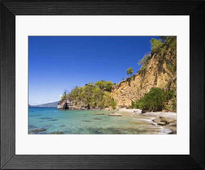 Framed Print : Dominica, St John Parish, Portsmouth. Secret Beach at Secret Bay Framed Print : Dominica, St John Parish, Portsmouth. Secret Beach at Secret Bay