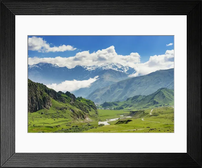 Framed Print : Caucasus mountain range. Khevi-Kazbegi region, Georgia. Caucasus Framed Print : Caucasus mountain range. Khevi-Kazbegi region, Georgia. Caucasus