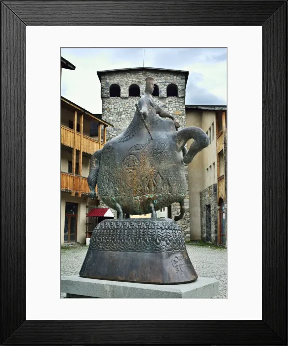 Framed Print : Queen Tamar, Mestia, Upper Svanetia. Georgia, Caucasus Framed Print : Queen Tamar, Mestia, Upper Svanetia. Georgia, Caucasus