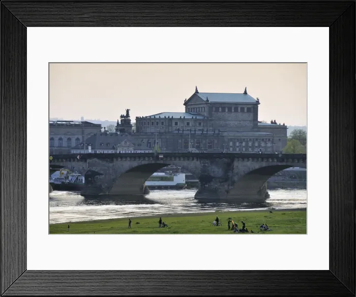 Framed Print : Dresden historical centre viewed from the Elbe river. Dresden, Germany Framed Print : Dresden historical centre viewed from the Elbe river. Dresden, Germany