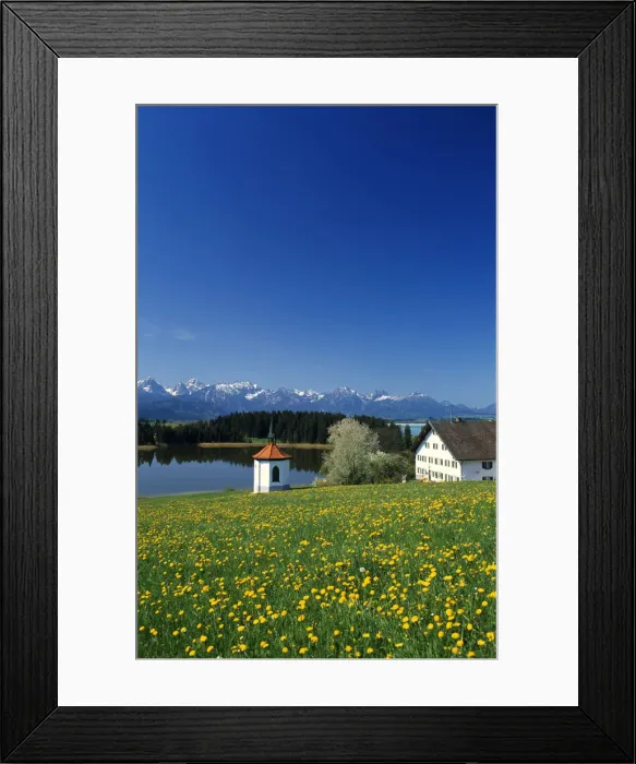 Framed Print : Lake Hergratsried, Allgaeu, Bavaria, Germany Framed Print : Lake Hergratsried, Allgaeu, Bavaria, Germany