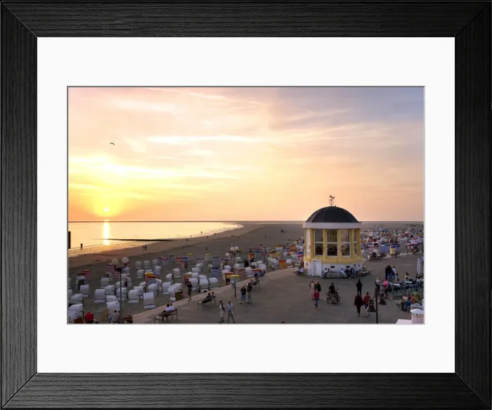Framed Print : Pavilion, Borkum, the East Frisians, Germany