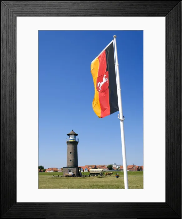 Framed Print : Lighthouse, Juist, the East Frisians, Germany