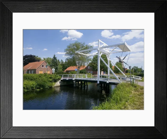 Framed Print : Ostgrossefehn, East Friesland, Lower Saxony, Germany Framed Print : Ostgrossefehn, East Friesland, Lower Saxony, Germany