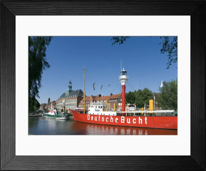 Framed Print : Lightship the German Bay, Ratsdelft, Emden, East Friesland, Lower Saxony, Germany Framed Print : Lightship the German Bay, Ratsdelft, Emden, East Friesland, Lower Saxony, Germany