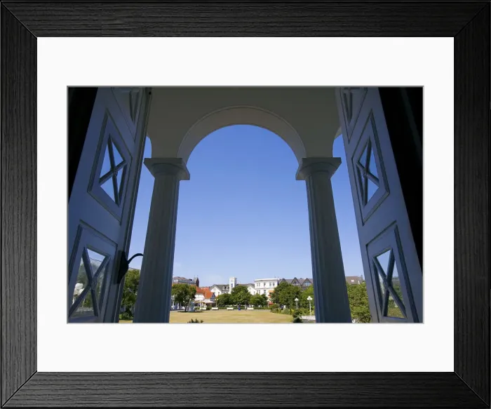 Framed Print : Health resort hotel, Norderney, East Friesland, Germany Framed Print : Health resort hotel, Norderney, East Friesland, Germany