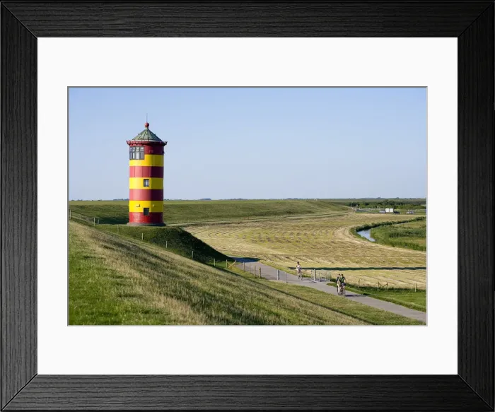 Framed Print : Lighthouse, Pilsum, East Friesland, Lower Saxony, Germany Framed Print : Lighthouse, Pilsum, East Friesland, Lower Saxony, Germany