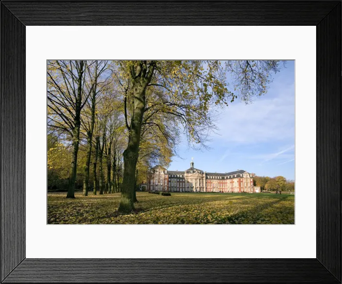 Framed Print : University, Castle, Muensterland, North Rhine Westphalia, Germany Framed Print : University, Castle, Muensterland, North Rhine Westphalia, Germany