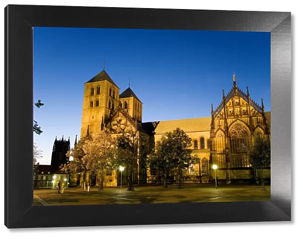 Cathedral, Muenster, Muensterland, North Rhine Westphalia, Germany