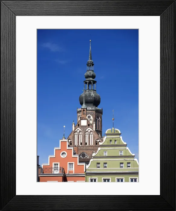 Framed Print : Saint Nikolai Cathedral, Greifswald, Mecklenburg-Western Pomerania, Germany