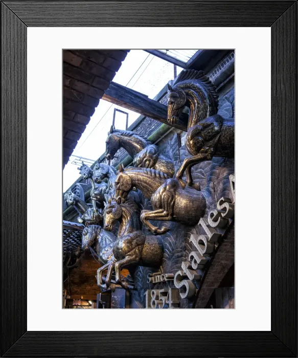 Framed Print : UK, London, Camden Town market stables