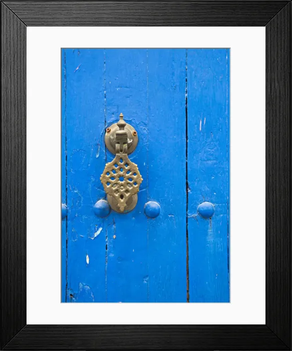 Framed Print : Morocco, Fes, Typical Moroccan door Framed Print : Morocco, Fes, Typical Moroccan door