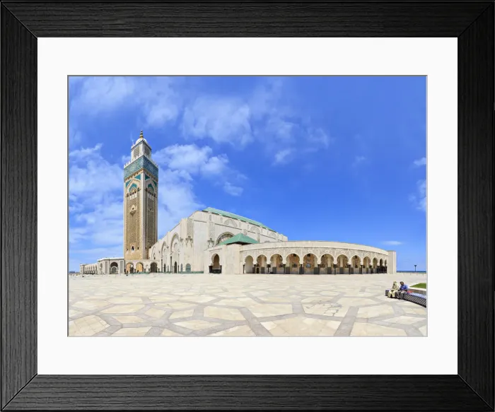 Framed Print : Morocco, Al-Magreb, Hassan II Mosque in Casablanca, the largest mosque in Morocco Framed Print : Morocco, Al-Magreb, Hassan II Mosque in Casablanca, the largest mosque in Morocco
