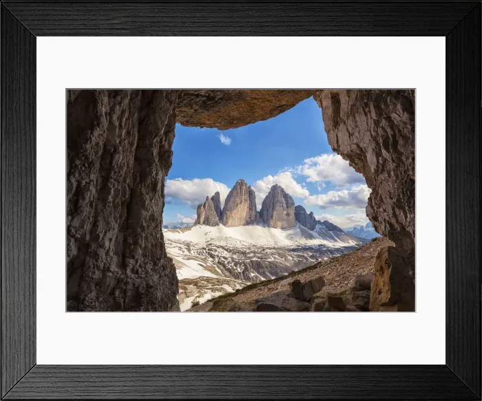 Framed Print : Italy, Trentino-Alto Adige, Tre Cime di Lavaredo Framed Print : Italy, Trentino-Alto Adige, Tre Cime di Lavaredo