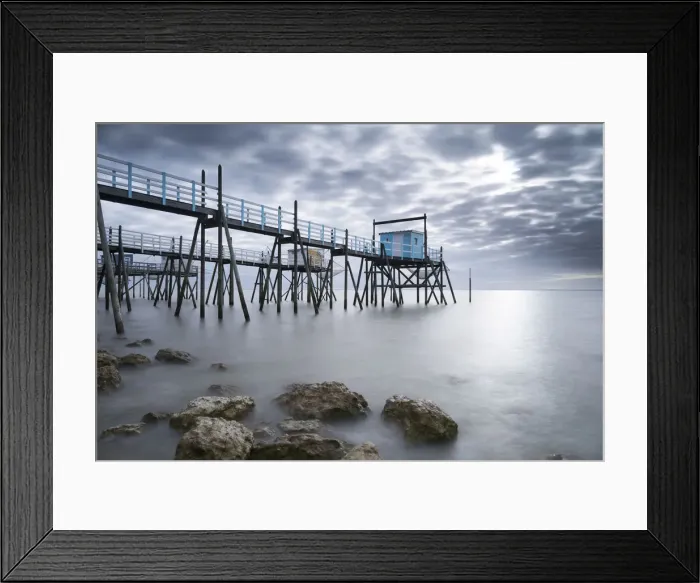 Framed Print : Stilt fishing huts, Talmont-sur-Gironde, Charente-Maritime, Nouvelle Aquitaine, France Framed Print : Stilt fishing huts, Talmont-sur-Gironde, Charente-Maritime, Nouvelle Aquitaine, France