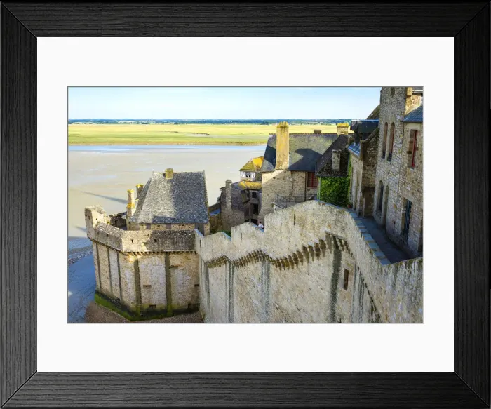 Framed Print : France, Normandy (Normandie), Manche department, Le Mont-Saint-Miichel, city walls Framed Print : France, Normandy (Normandie), Manche department, Le Mont-Saint-Miichel, city walls