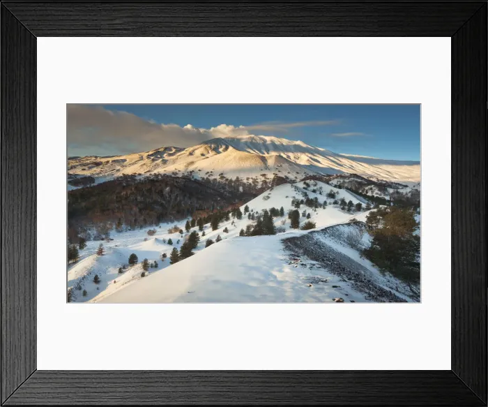 Framed Print : Italy, Sicily, Mt. Etna, View of Etna from the edge of one of the Sartorius craters Framed Print : Italy, Sicily, Mt. Etna, View of Etna from the edge of one of the Sartorius craters