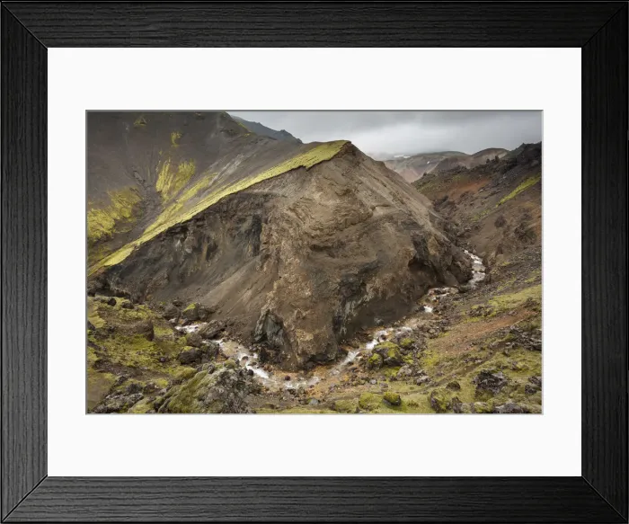 Framed Print : Iceland, South Iceland, View over the Landmannalaugar area Framed Print : Iceland, South Iceland, View over the Landmannalaugar area