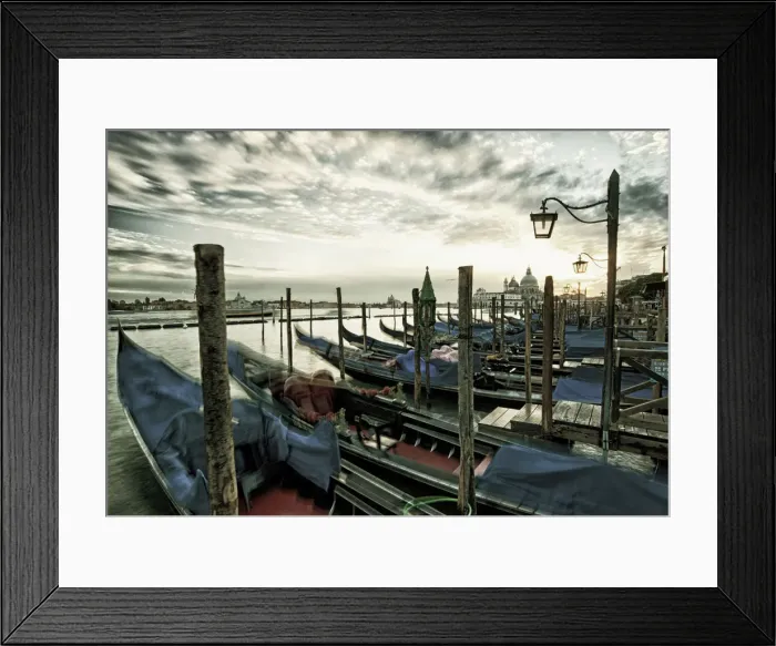 Framed Print : Italy, Veneto, Venice, Gondolas at St. Marks square Framed Print : Italy, Veneto, Venice, Gondolas at St. Marks square