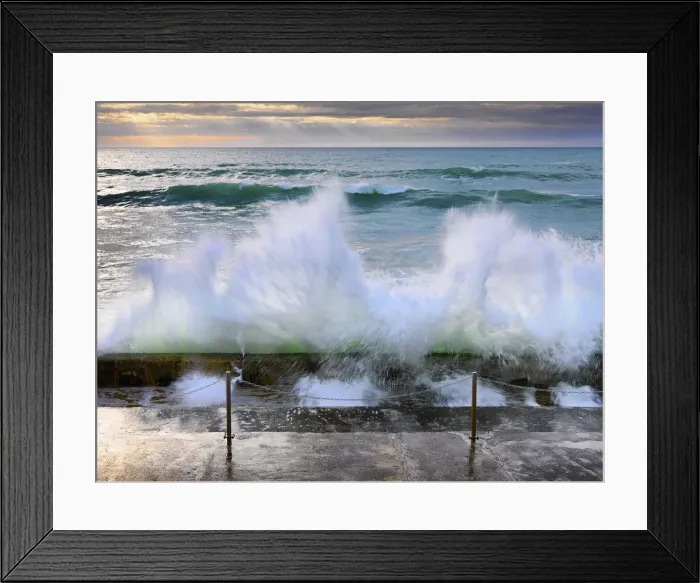Framed Print : France, Biarritz, Pyrenees-Atlantique, seascape Framed Print : France, Biarritz, Pyrenees-Atlantique, seascape